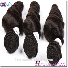 Extensión completa del pelo de la entrega rápida del pelo de Dyeable de la onda suelta brasileña del paquete del pelo Haiyi Qingdao